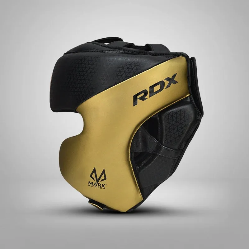 RDX L1 Mark casco boxe full face dorato protezione