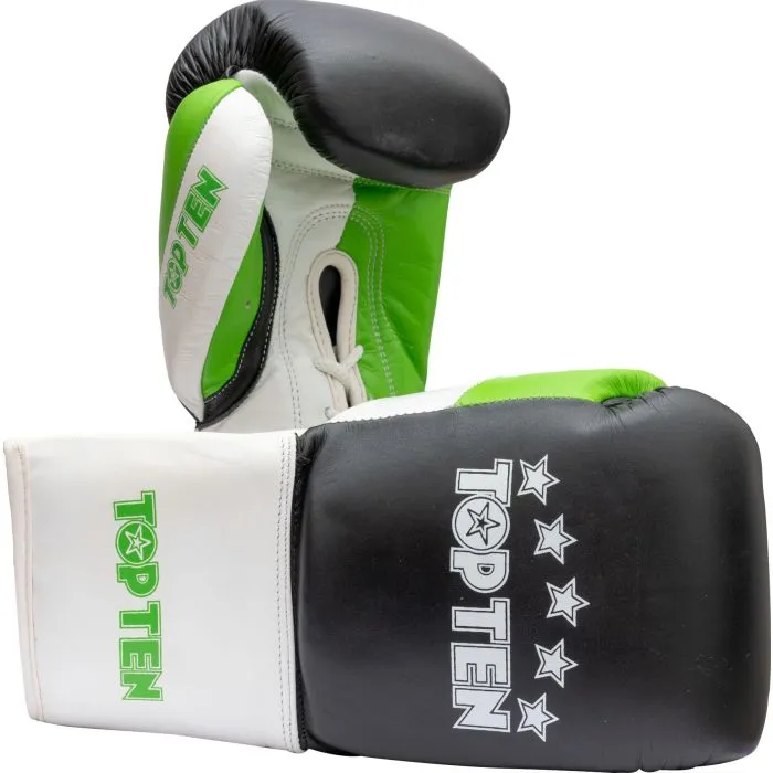 Top Ten Profi Tricolore guanti boxe pelle Muay Thai