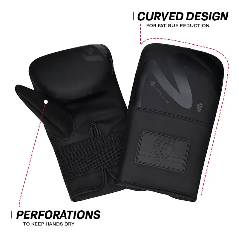 RDX F15 Noir Guanti da Sacco 4oz Neri Convex