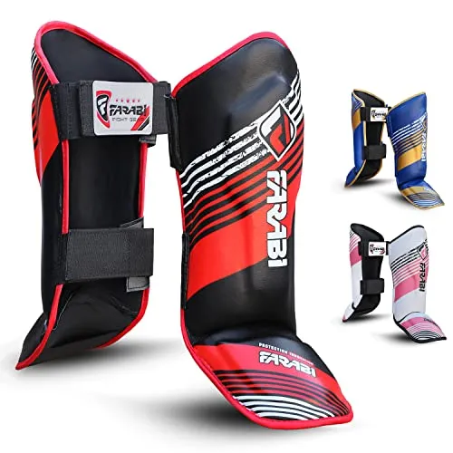 Farabi Kids parastinchi kick boxing ragazzo L nero velcro
