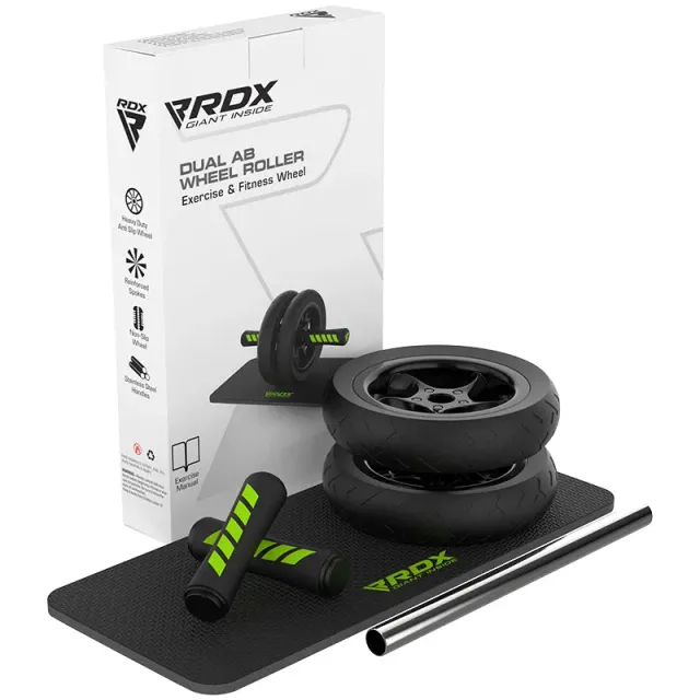RDX W1 Ruota Addominali Ab Wheel con Tappetino