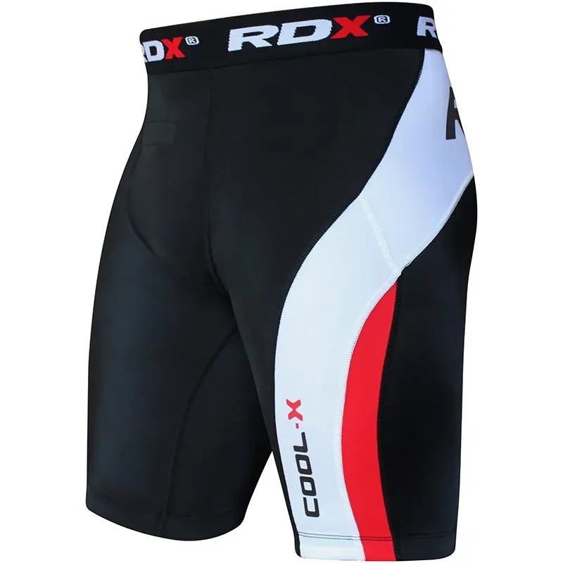 RDX M1 pantaloncini compressione neri termici base layer
