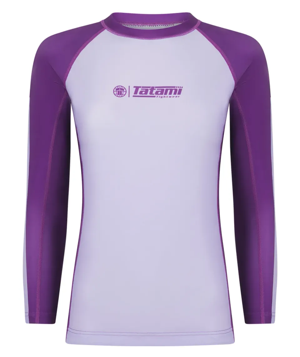Tatami Contrast rash guard donna manica lunga berry