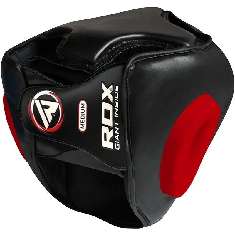 RDX T1 casco boxe nero con griglia facciale removibile
