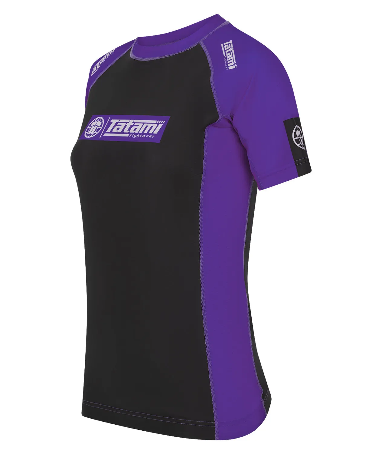 Tatami IBJJF Ranked rash guard donna viola manica corta