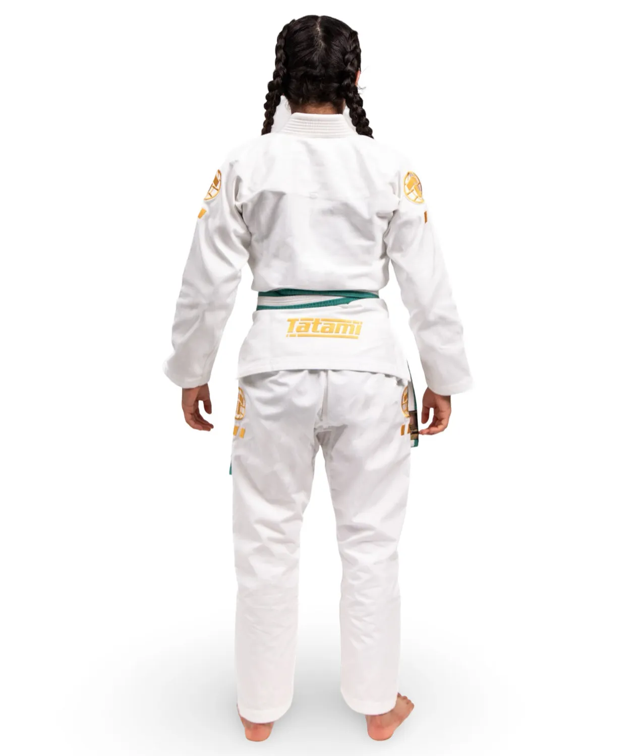 Tatami Fightwear Pro Series kimono BJJ bambino bianco oro