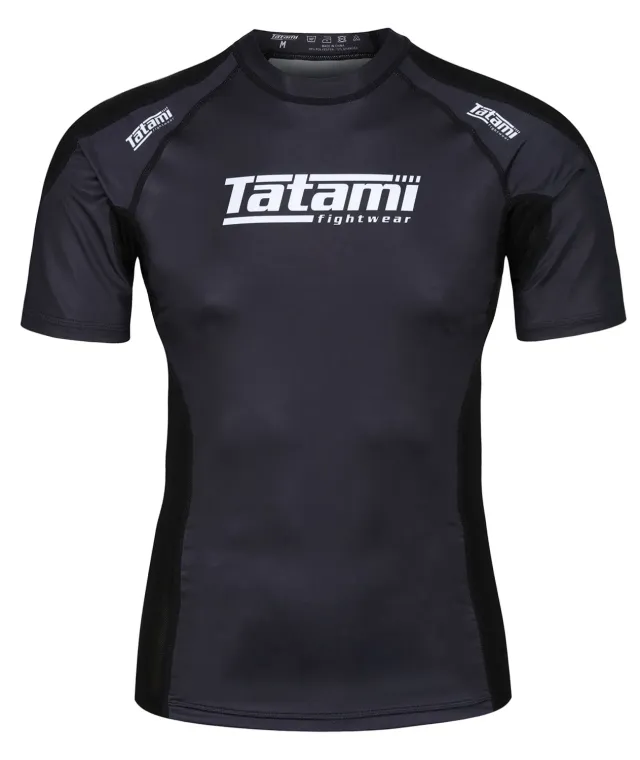 Tatami Technical Rash Guard Manica Corta Uomo Nero