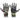 RDX T2 Grips Palestra Neoprene con Polsiera Nero