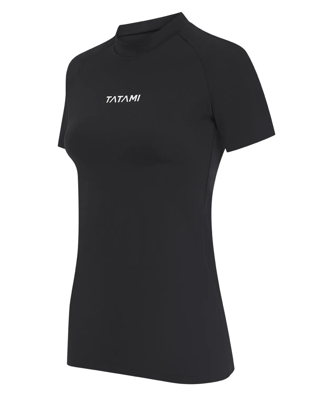Tatami Peak Rash Guard Donna Maniche Corte Nera Vestibilità Slim