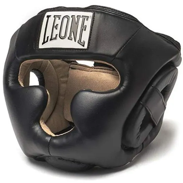 Leone casco boxe bambino pelle S parazigomi