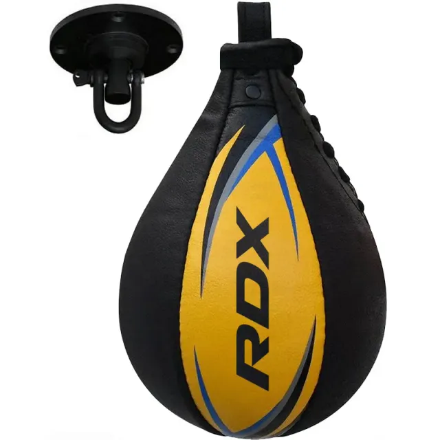 RDX 2Y Pera Veloce Boxe Pelle Gialla