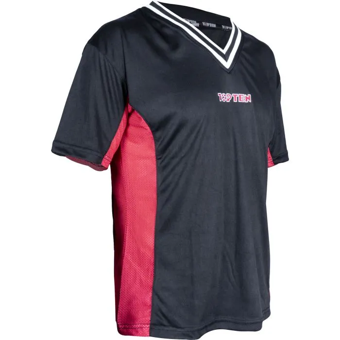 Top Ten SlimFit t-shirt kickboxing scollo V poliestere