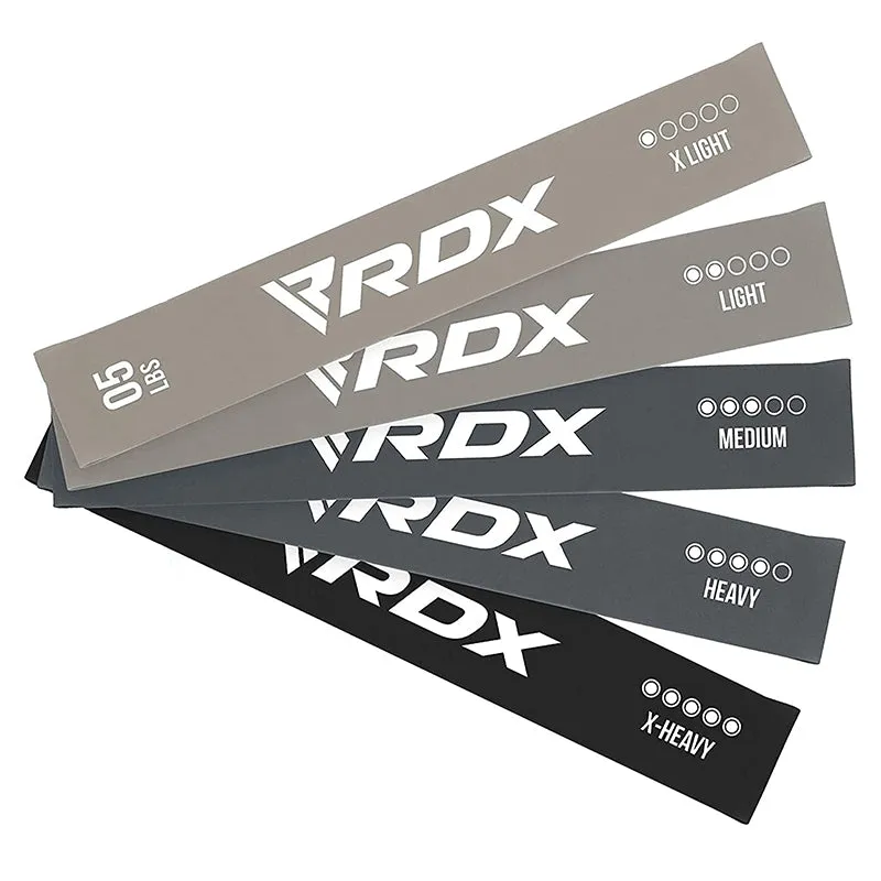 RDX MG 5-in-1 set 5 bande elastiche fitness lattice