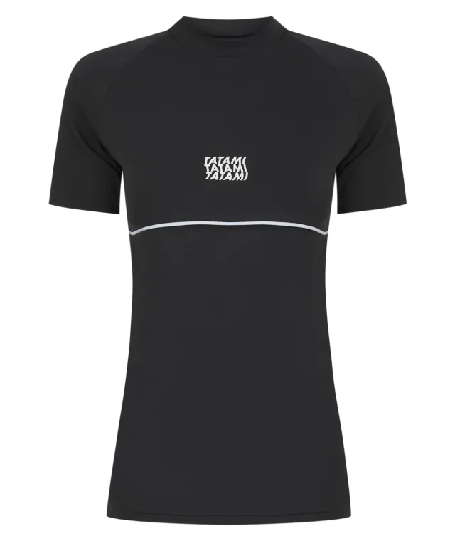 Tatami Fightwear Contour rashguard donna nera manica corta