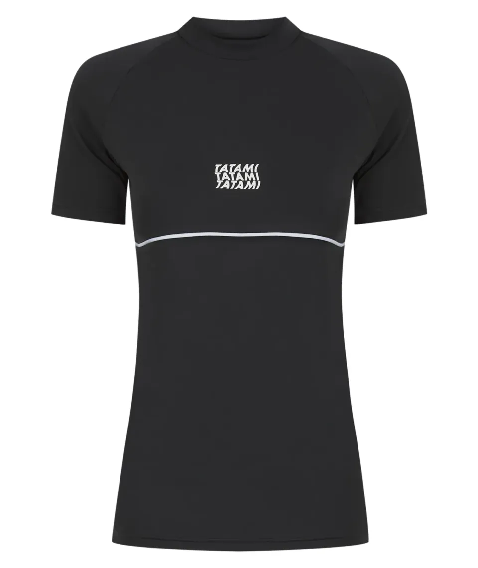 Tatami Fightwear Contour rashguard donna nera manica corta