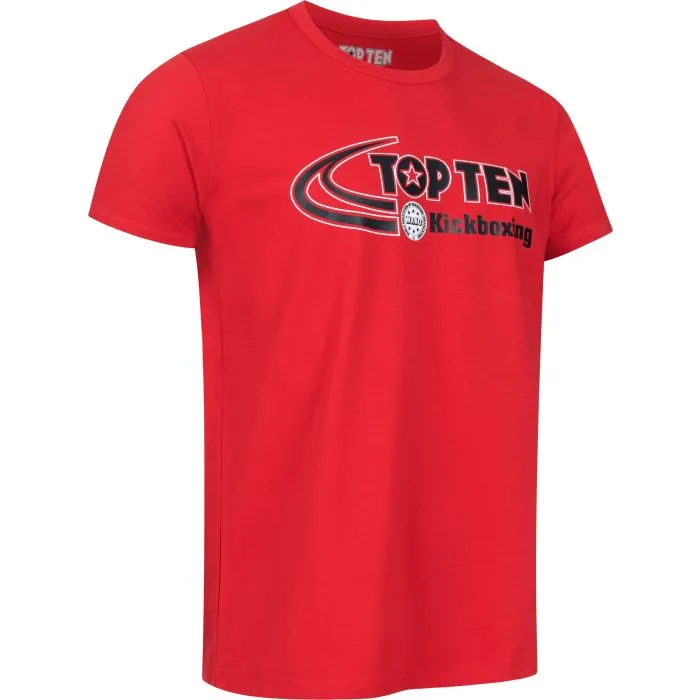 TOP TEN Elastic Kickboxing T-Shirt in Cotone