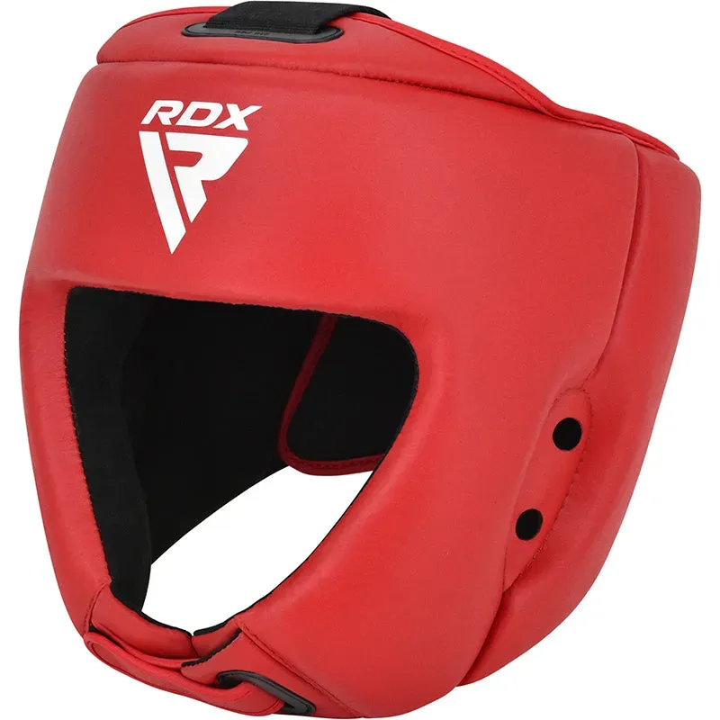 RDX caschetto boxe IBA gara pelle rosso taglia M