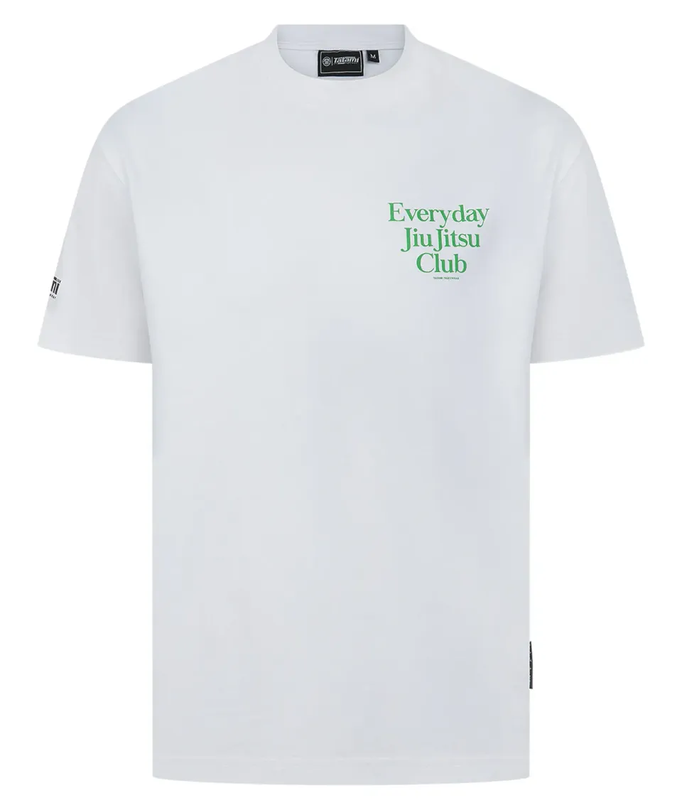 Tatami Everyday Jiu Jitsu T-Shirt Bianca cotone