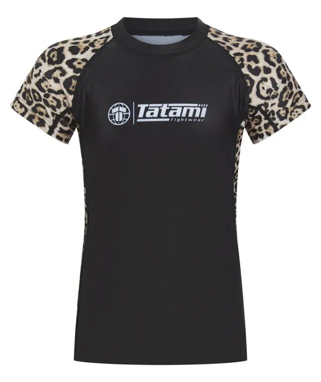 Tatami Recharged rash guard bimbi leopardata