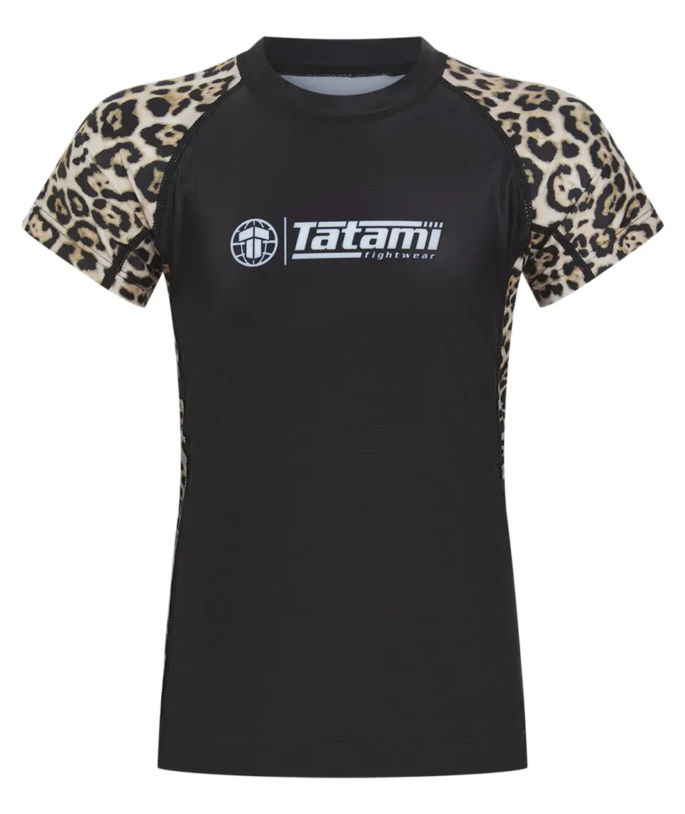 Tatami Recharged rash guard bimbi leopardata