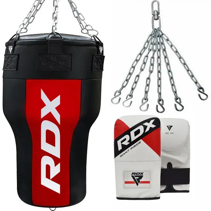 RDX AR Sacco Angolare Riempito con Guanti Uppercut