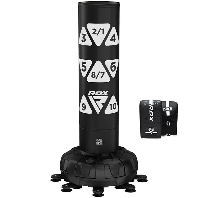 RDX KT Ronin Sacco Boxe Base Bianco 6ft con Guanti