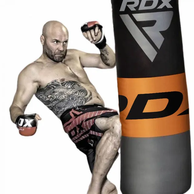 RDX F12 Sacco da Boxe 4ft Set con Guanti e Staffa Maya Hide