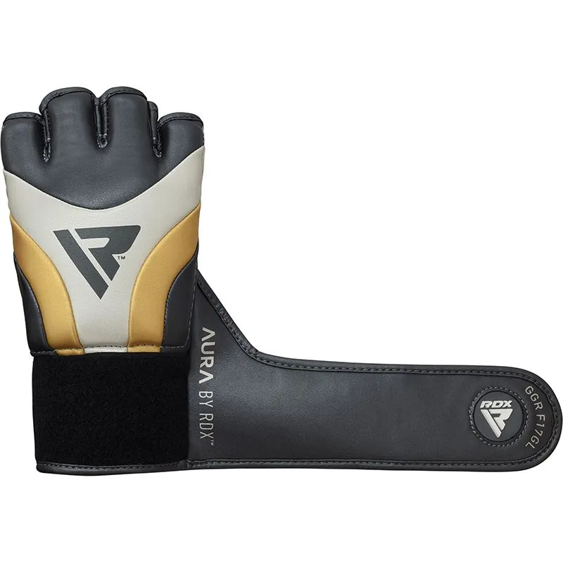 RDX T17 Aura Guanti MMA Golden gel shock