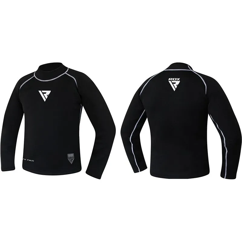 RDX X3 Rash Guard Compressione Maniche Lunghe Nero