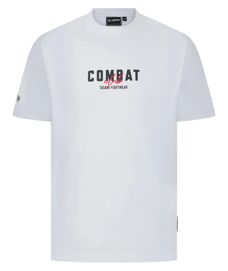 Tatami Combat Club t-shirt bianca uomo cotone