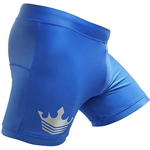 Meister Crown pantaloncini mma vale tudo blu microfibra