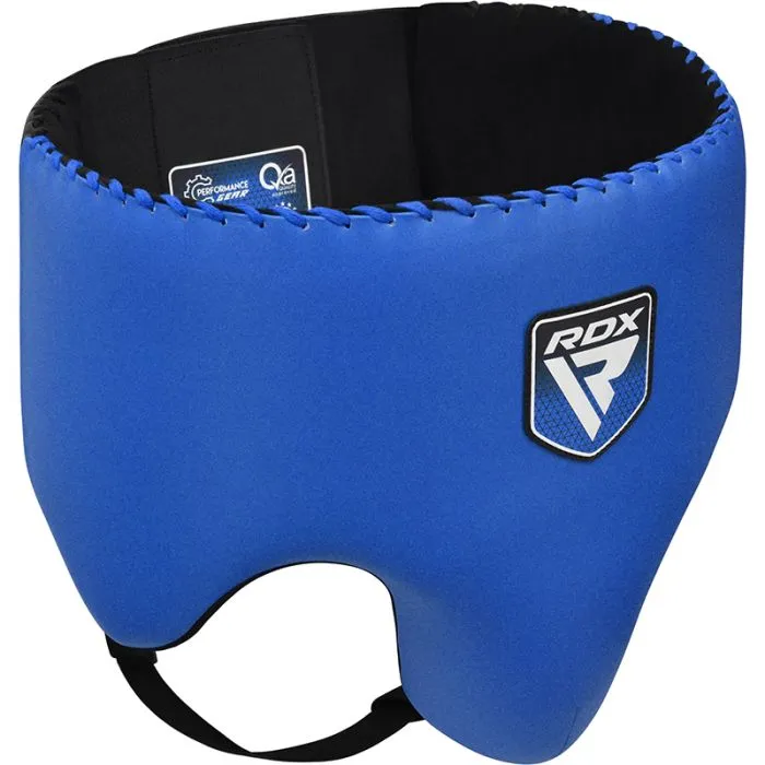 RDX Apex Protezione Inguinale Boxe Blu Con Conchiglia Rigida