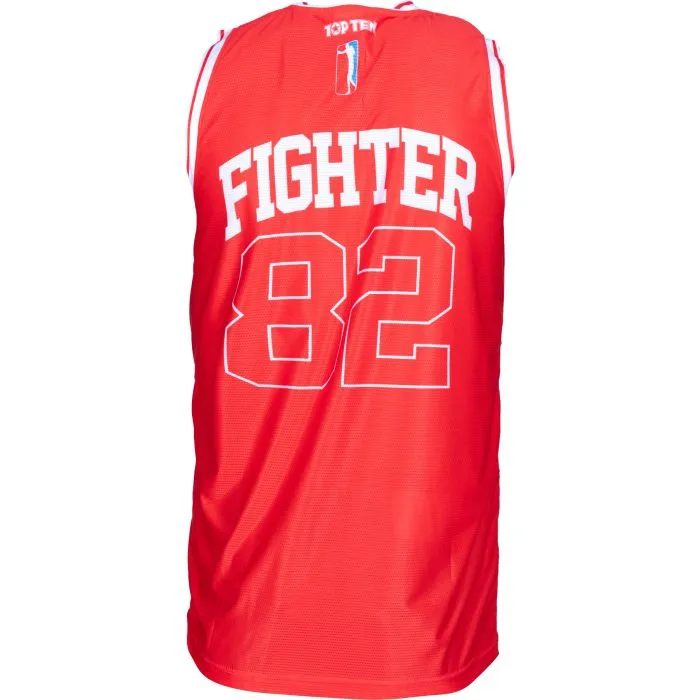 TOP TEN Fighter Jersey canotta fitness poliestere