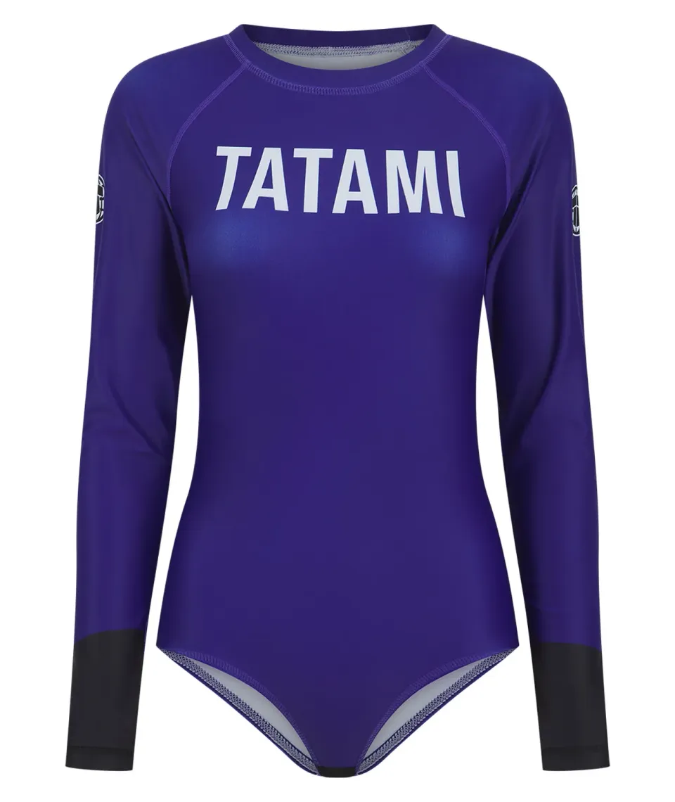 Tatami Helena Ranked Leotard rash guard viola donna manica lunga