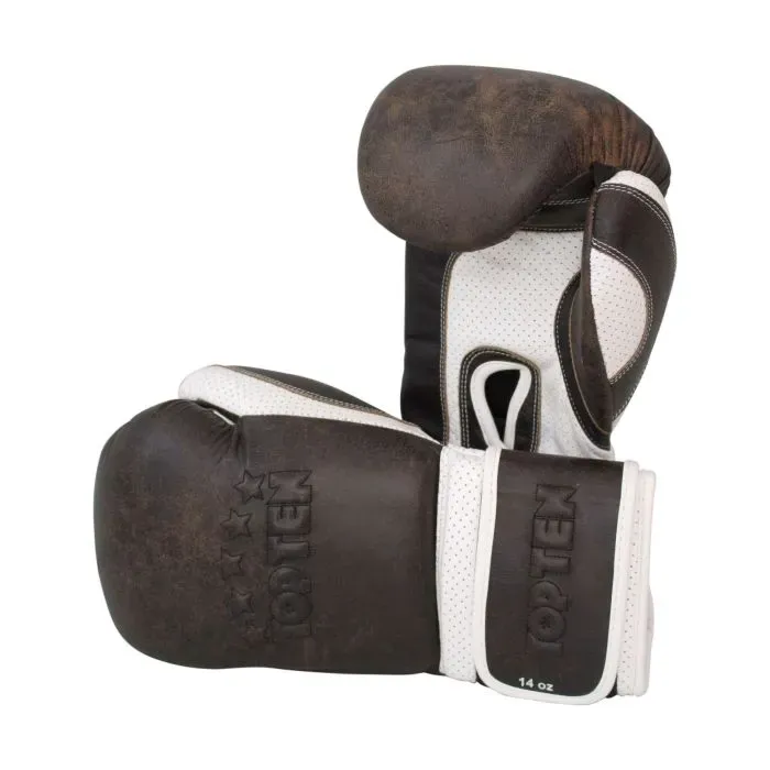 TOP TEN Vintage guanti boxe pelle bovina