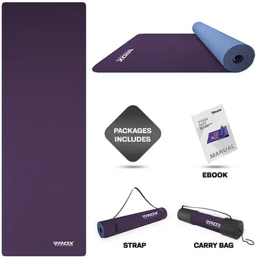 RDX UM tappetino yoga TPE 6mm bicolore