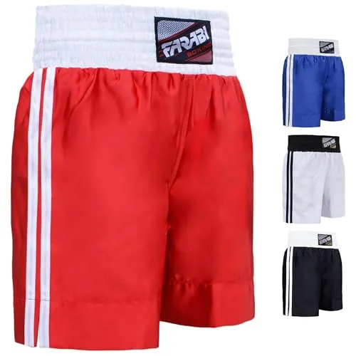 Farabi Pro Pantaloncini boxe rossi XS allenamento