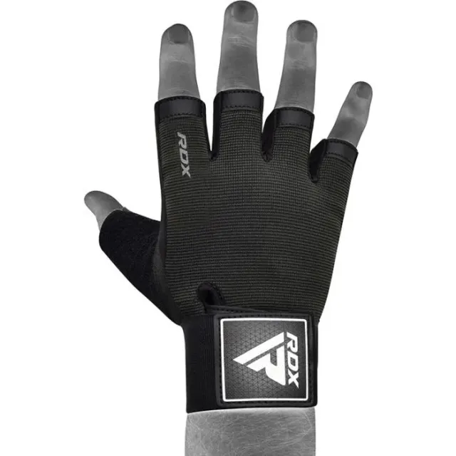 RDX T2 Guanti Palestra Mezze Dita Polsiera G-Foam