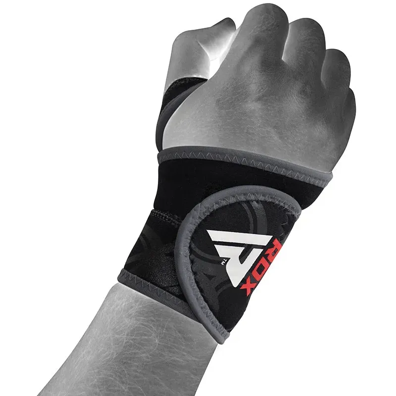 RDX R2 Supporto Polso Neoprene Grigio Compressione