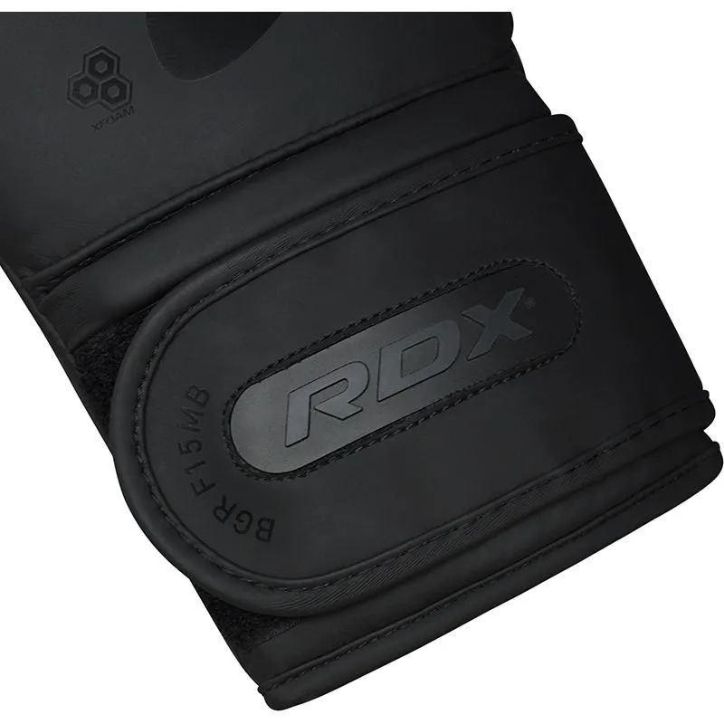 RDX F15 Noir Guanti Boxe Neri 14oz in Pelle
