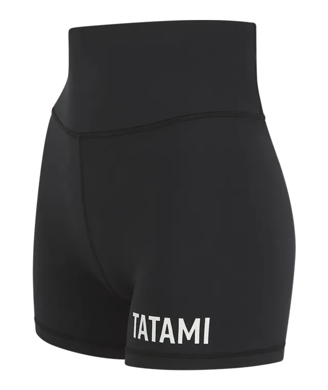 Tatami Fightwear Luxe Shorts Compressione Donna Neri Squat Proof