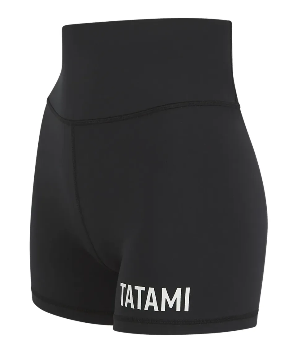 Tatami Fightwear Luxe Shorts Compressione Donna Neri Squat Proof
