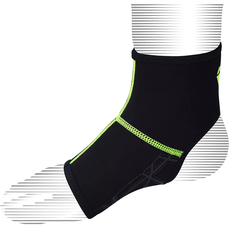 RDX A2 Cavigliera Neoprene Verde Compressione