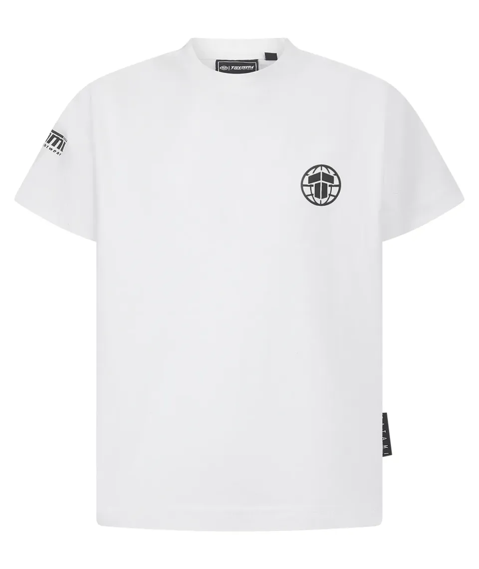 Tatami Fightwear Globe T-Shirt bambino bianca in cotone