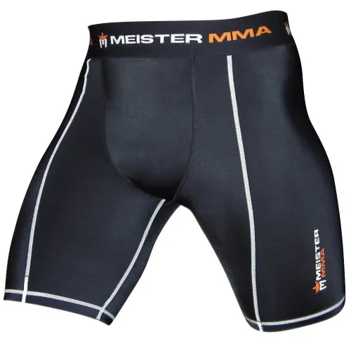 Meister Pantaloncini Compressione MMA Conchiglia Nero S