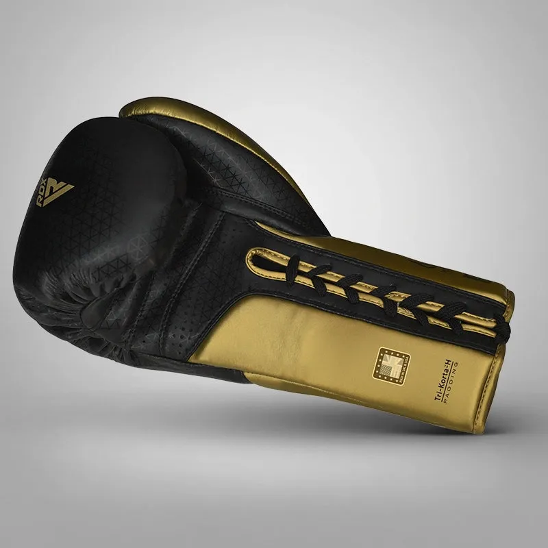 RDX K2 Mark Pro guantoni boxe dorati 10oz pelle