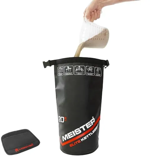 Meister Elite kettlebell sabbia 9 kg morbido PVC
