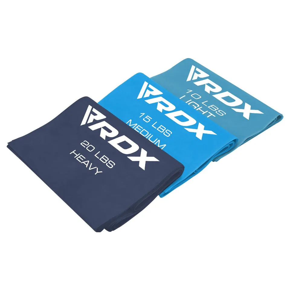 RDX B3 Bande Elastiche Piatte TPE Set 3 Pezzi 10-20lbs