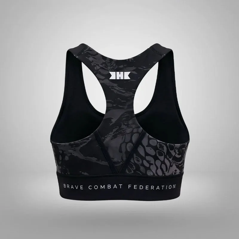 RDX Brave B2 Reggiseno Fitness Nero Grigio Taglia M