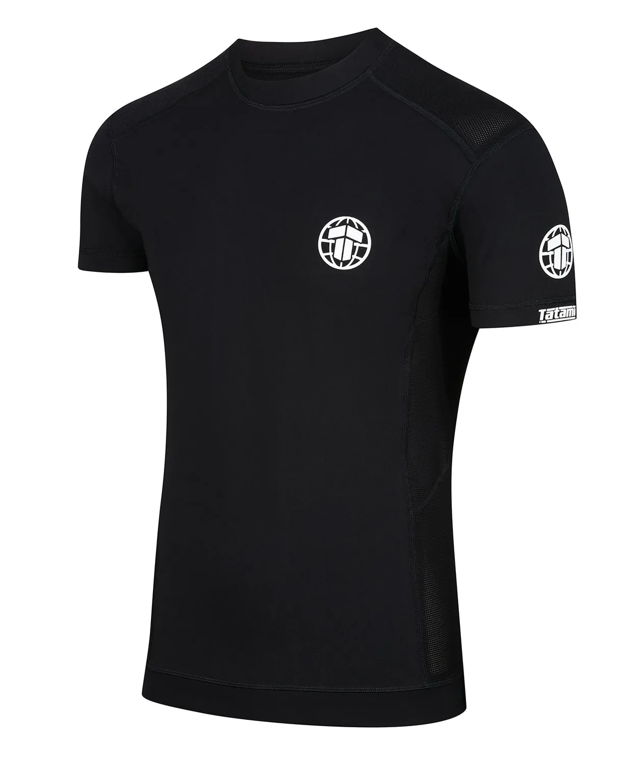 Tatami Pro rash guard uomo maniche corte nero elastica